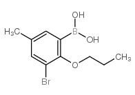 3-BROMO-5-METHYL-2-PROPOXYPHENYLBORONIC& Structure