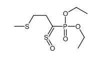 1-diethoxyphosphoryl-3-methylsulfanyl-1-sulfinylpropane Structure