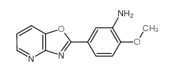 2-METHOXY-5-[1,3]OXAZOLO[4,5-B]PYRIDIN-2-YLANILINE structure