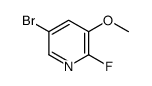 5-溴-2-氟-3-甲氧基吡啶结构式
