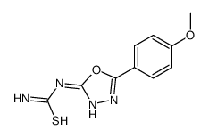 [5-(4-methoxyphenyl)-1,3,4-oxadiazol-2-yl]thiourea结构式