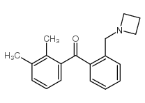 2'-AZETIDINOMETHYL-2,3-DIMETHYLBENZOPHENONE Structure
