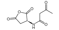 N-acetoacetyl L-aspartic anhydride Structure