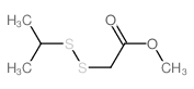Acetic acid,2-[(1-methylethyl)dithio]-, methyl ester Structure