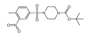 4-(4-methyl-3-nitrobenzenesulfonyl)-piperazine-1-carboxylic acid tert-butyl ester Structure
