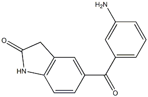 5-(3-aminobenzoyl)-1,3-dihydro-2H-Indol-2-one Structure