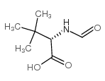 (-)-n-formyl-l-tert-leucine Structure