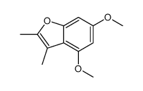 4,6-dimethoxy-2,3-dimethyl-1-benzofuran Structure