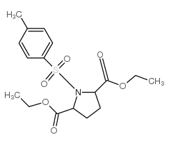 1-对甲苯磺酰基-2,5-吡咯烷二羧酸二乙酯结构式