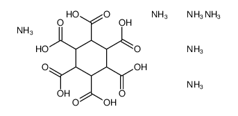 cyclohexane-1,2,3,4,5,6-hexacarboxylic acid, ammonium salt结构式