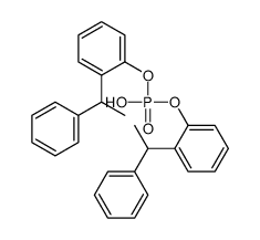 bis[o-(1-phenylethyl)phenyl] hydrogen phosphate Structure