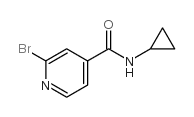2-溴-N-环丙基异烟酰胺结构式