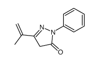 2-phenyl-5-prop-1-en-2-yl-4H-pyrazol-3-one结构式