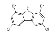1,8-dibromo-3,6-dichloro-carbazole Structure