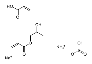 azanium,sodium,hydrogen sulfite,2-hydroxypropyl prop-2-enoate,prop-2-enoic acid Structure