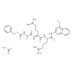 N-CBZ-ALA-ARG-ARG 4-METHOXY-BETA-NAPHTHYLAMIDE ACETATE SALT结构式