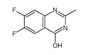 6,7-二氟-2-甲基喹唑啉-4(3h)-酮结构式