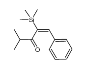 (E)-4-methyl-1-phenyl-2-(trimethylsilyl)pent-1-en-3-one结构式