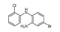 4-bromo-N1-(2-chlorophenyl)benzene-1,2-diamine结构式