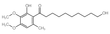 6-(10-羟基癸酰基)-2,3-二甲氧基-5-甲酚结构式