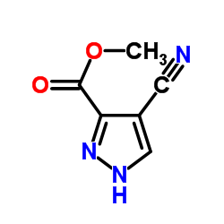1H-Pyrazole-3-carboxylicacid,4-cyano-,methylester(9CI)结构式