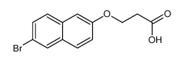 3-(6-bromonaphthalen-2-yl)oxypropanoic acid结构式