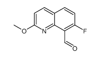 7-fluoro-2-methoxy-quinoline-8-carbaldehyde Structure