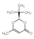 (R)-2-叔丁基-6-甲基-1,3-二噁英-4-酮结构式