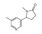 1-Methyl-5-(5-Methyl-3-pyridinyl)-2-pyrrolidinone Structure