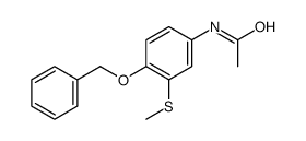 O-苄基-S-甲基-3-硫代对乙酰氨基酚结构式