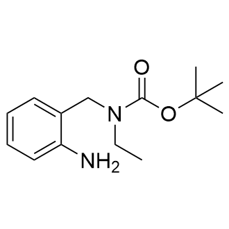 N-[(2-氨基苯基)甲基]-N-乙基氨基甲酸酯叔丁基结构式