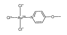 trichloro(4-methoxypyridine)gold(III)结构式