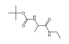 (R)-tert-Butyl (1-(ethylamino)-1-oxopropan-2-yl)carbamate Structure