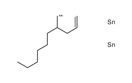 trimethyl-(2-prop-2-enyl-1-trimethylstannyloctyl)stannane结构式