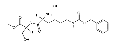 Nε-benzyloxycarbonyllysyl-serine methyl ester hydrochloride结构式