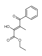 (Z)-ethyl 2-hydroxy-3-methyl-4-oxo-4-phenylbut-2-enoate结构式