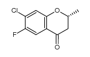 7-chloro-6-fluoro-2(R)-methylchroman-4-one Structure