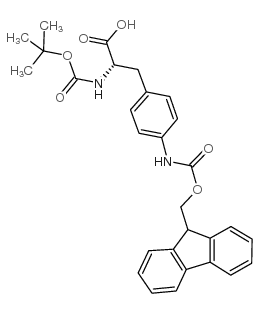 Boc-4-(Fmoc-amino)-L-phenylalanine Structure