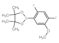 2,4-二氟-5-甲氧基苯基硼酸,频哪醇酯结构式