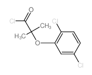 2-(2,5-二氯苯氧基)-2-甲基丙酰氯结构式