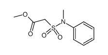 Methyl 2-(N-Methyl-N-phenylsulfamoyl)acetate结构式