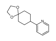 2-(1,4-dioxaspiro[4.5]decan-8-yl)pyridine Structure
