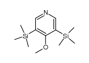 4-methoxy-3,5-bis(trimethylsilyl)pyridine structure