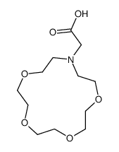 2-(1,4,7,10-tetraoxa-13-azacyclopentadec-13-yl)acetic acid Structure