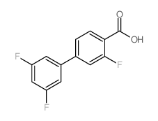 4-(3,5-二氟苯基)-2-氟苯甲酸结构式
