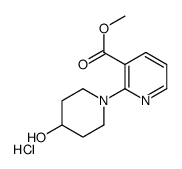 4-羟基-3,4,5,6-四氢-2H-[1,2’]联吡啶-3’-羧酸甲酯盐酸盐结构式