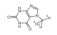 7-(methyl-d3)-xanthine结构式