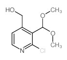 (2-氯-3-(二甲氧基甲基)吡啶-4-基)甲醇结构式
