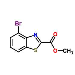 4-溴苯并[d]噻唑-2-羧酸甲酯结构式