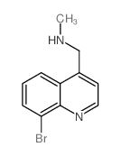1-(8-溴喹啉-4-基)-N-甲基甲胺结构式